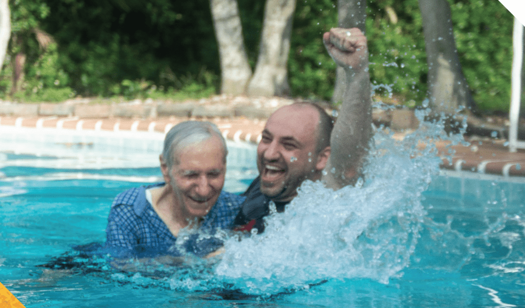 RAUL MORENO - THE WORLD SECTOR LEADER OF 
SOUTH AMERICA - BAPTISING THIS FATHER!